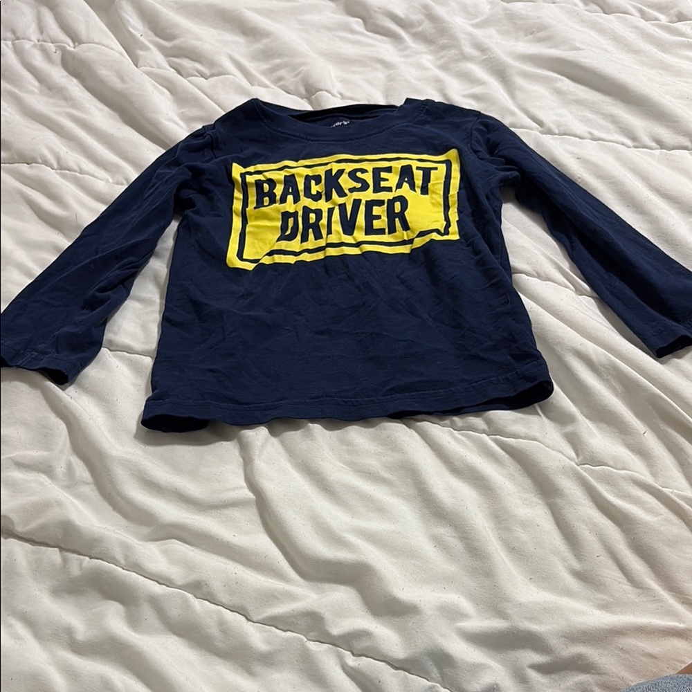 Carter's Blue and Yellow Long Sleeve Tee